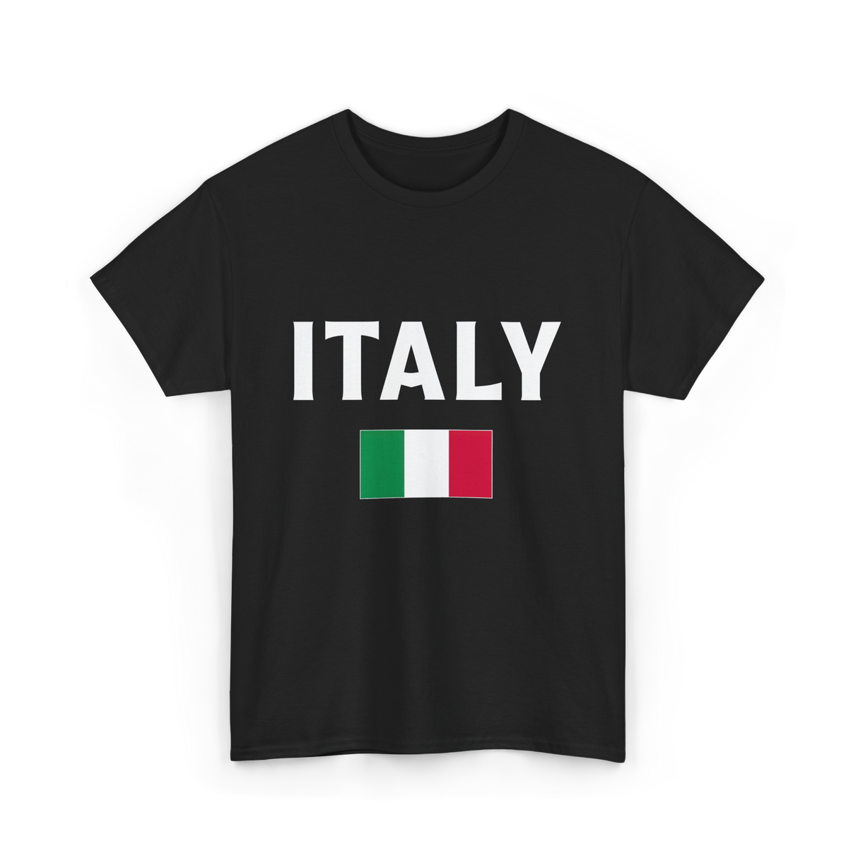 Italy Italian Flag Italia T-Shirt - Black