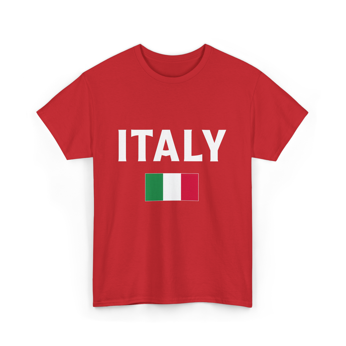 Italy Italian Flag Italia T-Shirt - Red