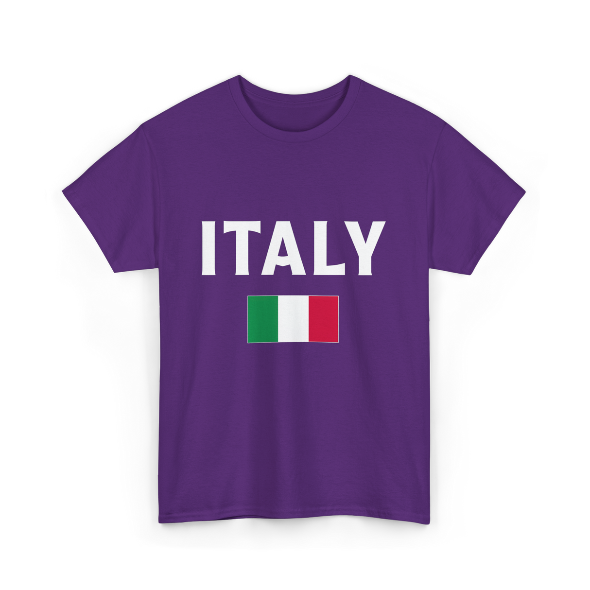 Italy Italian Flag Italia T-Shirt - Purple