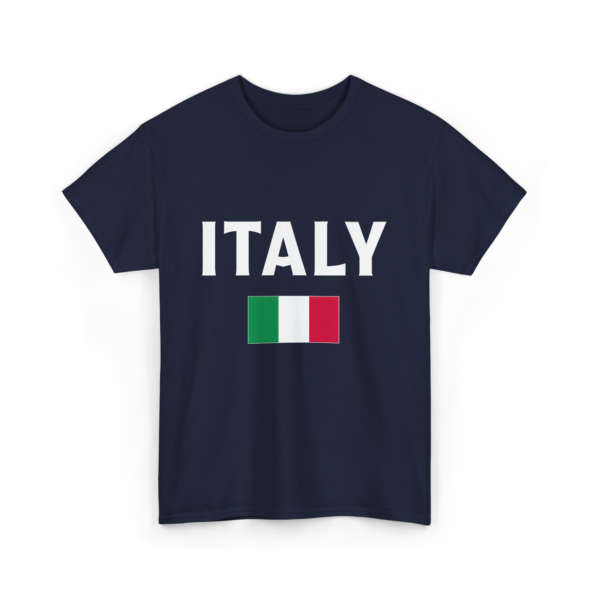 Italy Italian Flag Italia T-Shirt - Navy