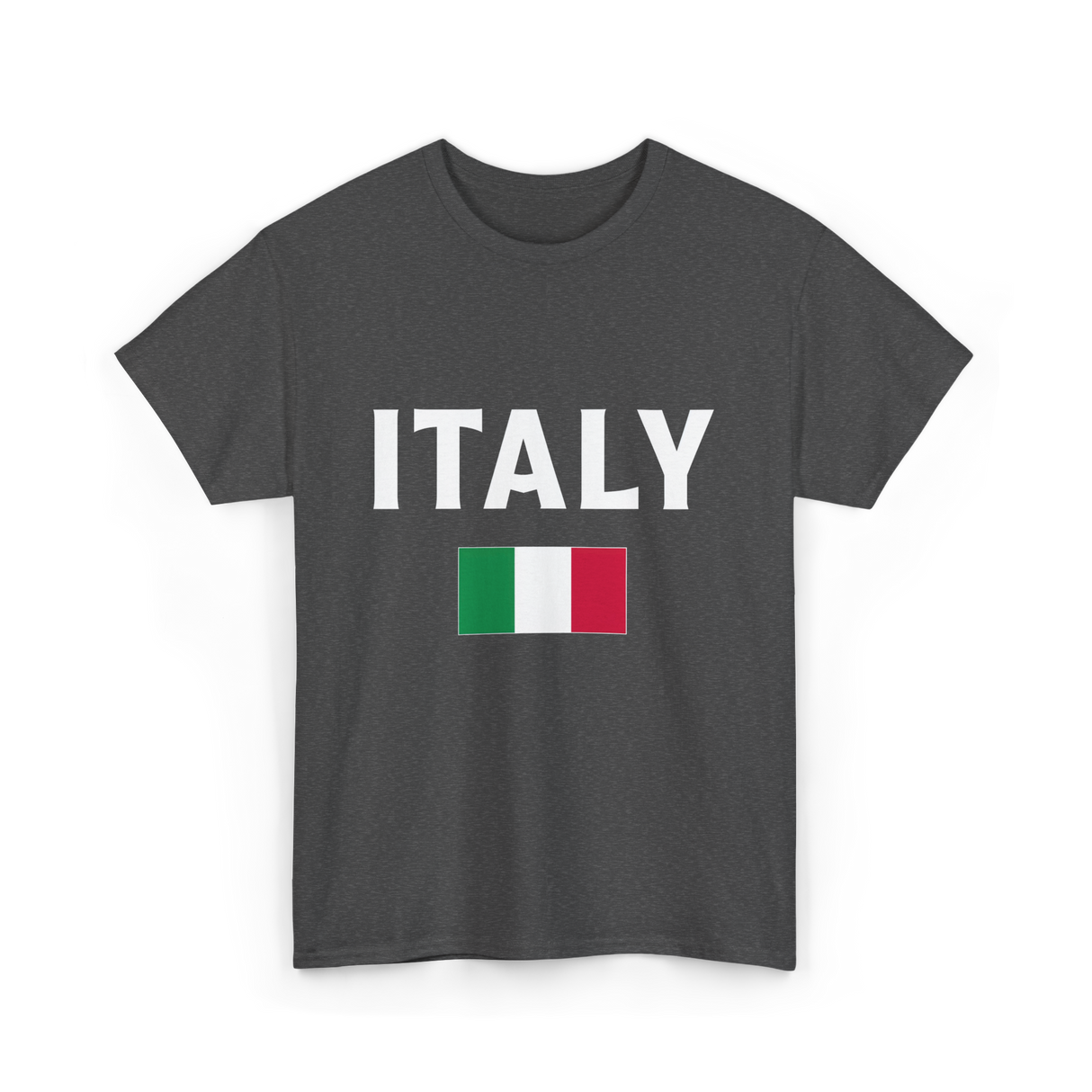 Italy Italian Flag Italia T-Shirt - Dark Heather