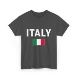 Italy Italian Flag Italia T-Shirt - Dark Heather