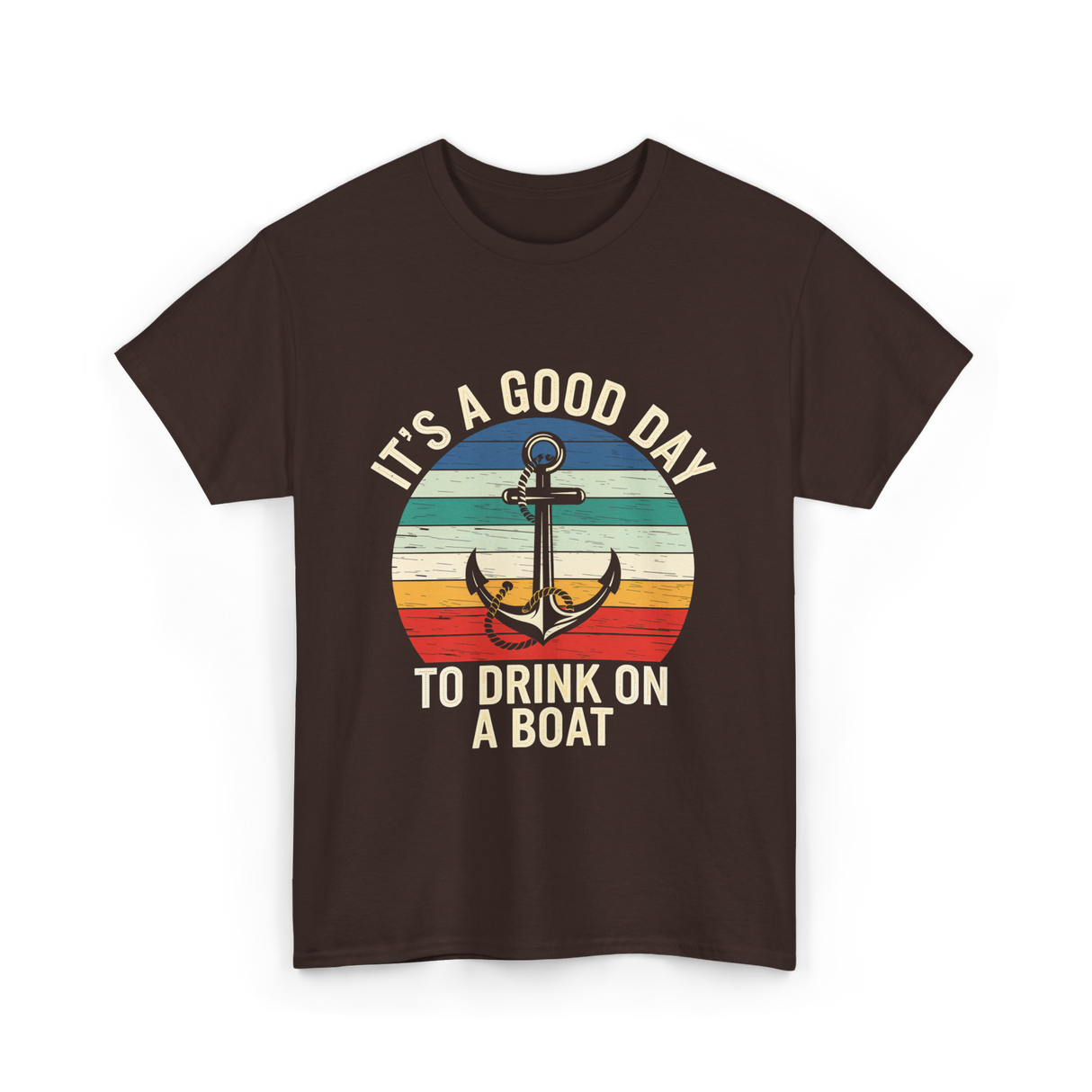 It's A Day Boat T-Shirt - Dark Chocolate