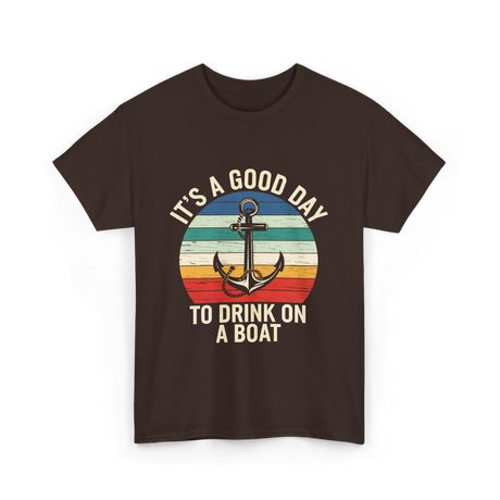 It's A Day Boat T-Shirt - Dark Chocolate