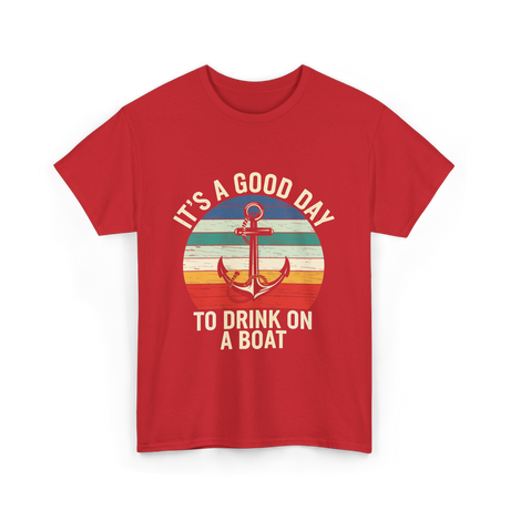 It's A Day Boat T-Shirt - Red