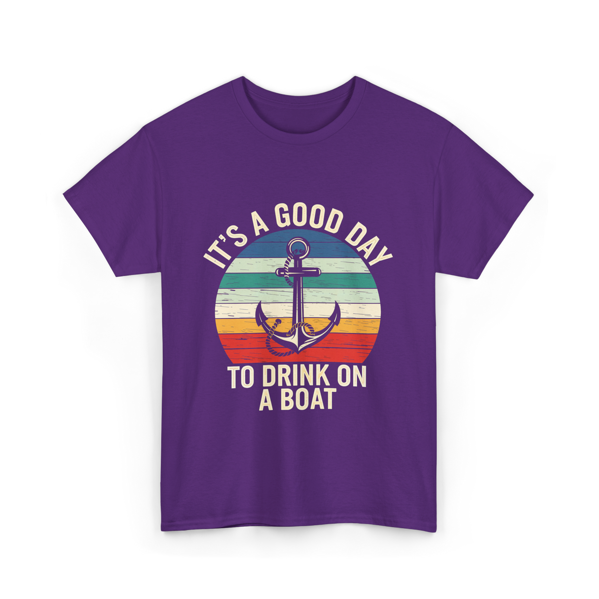 It's A Day Boat T-Shirt - Purple