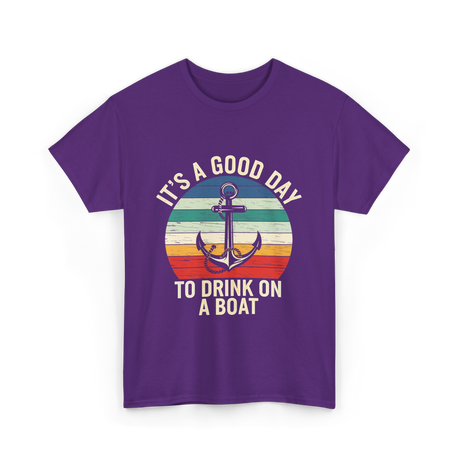 It's A Day Boat T-Shirt - Purple