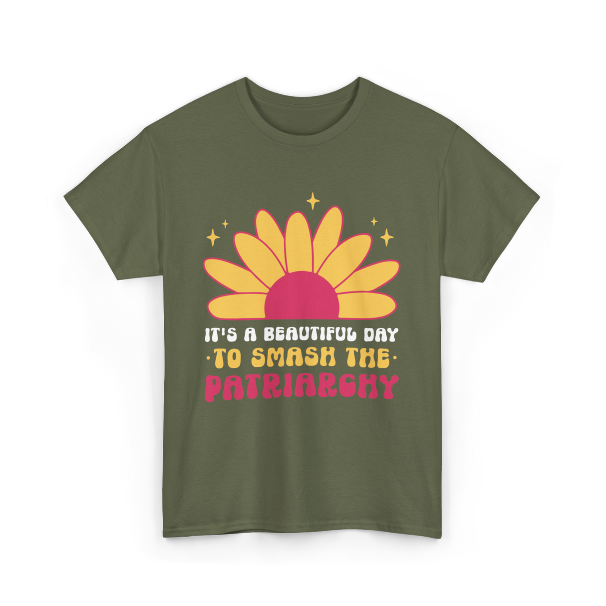 It's A Day Feminism T-Shirt - Military Green