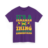 It's A Jamaican Thing Jamaican T-Shirt - Purple