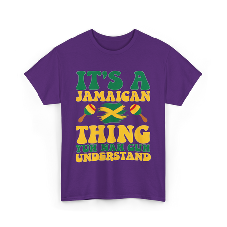 It's A Jamaican Thing Jamaican T-Shirt - Purple