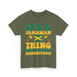 It's A Jamaican Thing Jamaican T-Shirt - Military Green