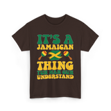 It's A Jamaican Thing Jamaican T-Shirt - Dark Chocolate