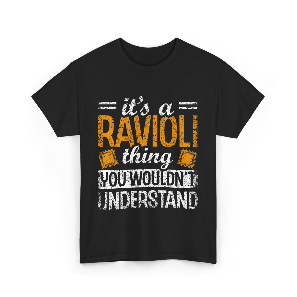 It's A Ravioli Thing Pasta T-Shirt - Black