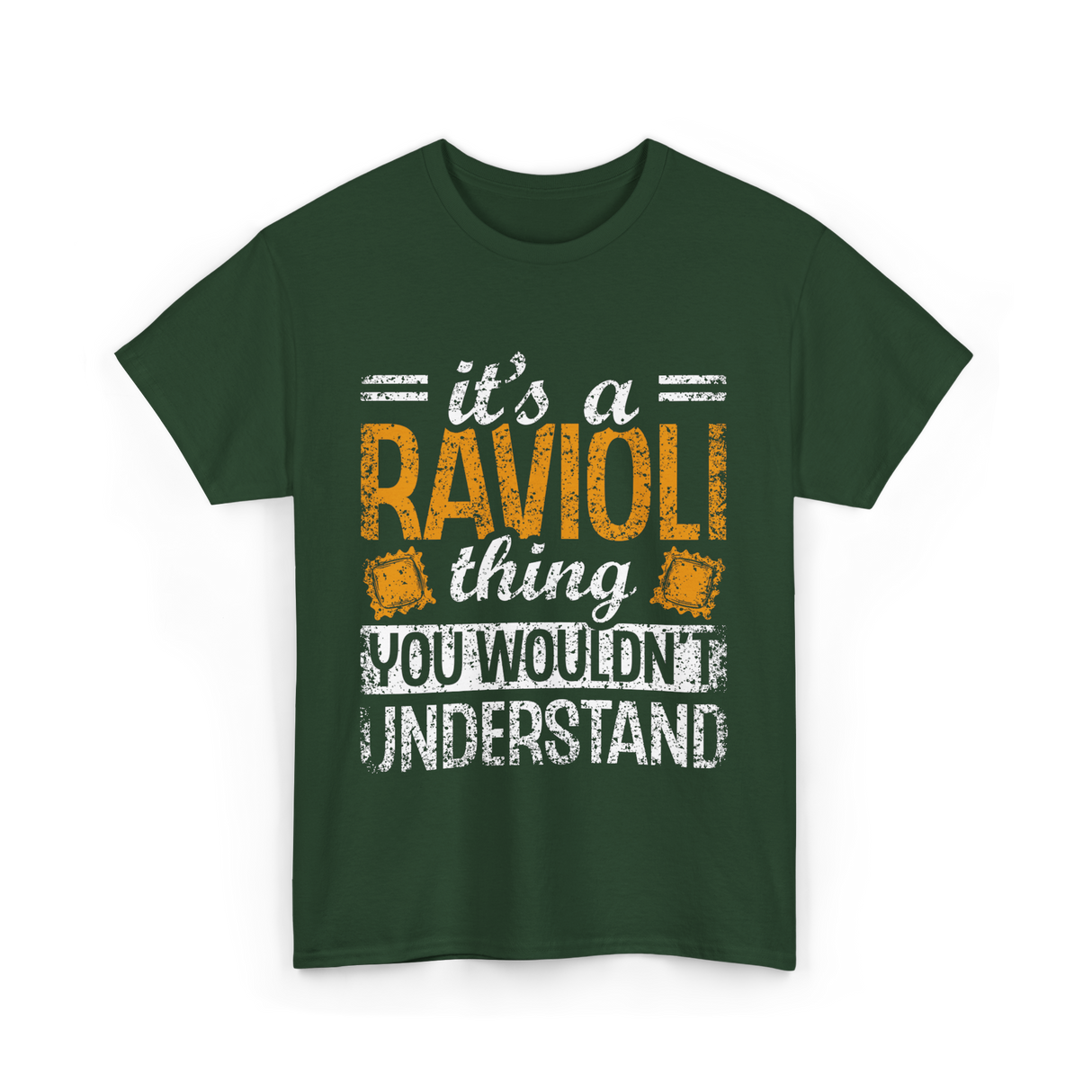 It's A Ravioli Thing Pasta T-Shirt - Forest Green