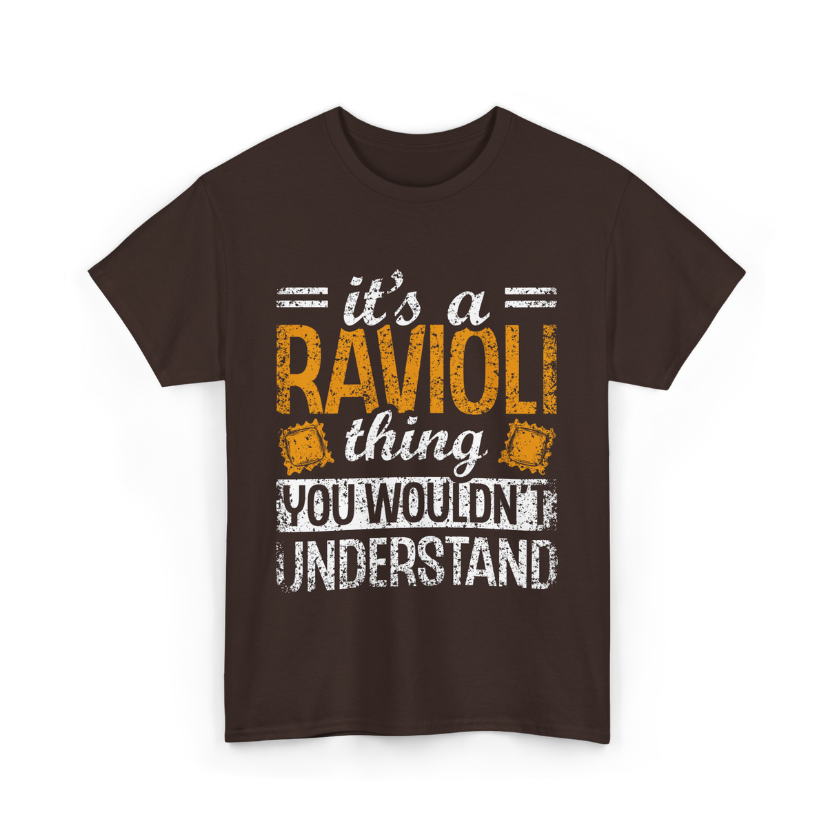 It's A Ravioli Thing Pasta T-Shirt - Dark Chocolate