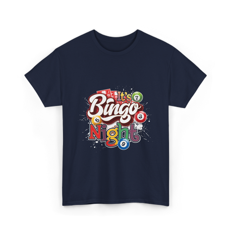 It's Bingo Night Bingo T-Shirt - Navy