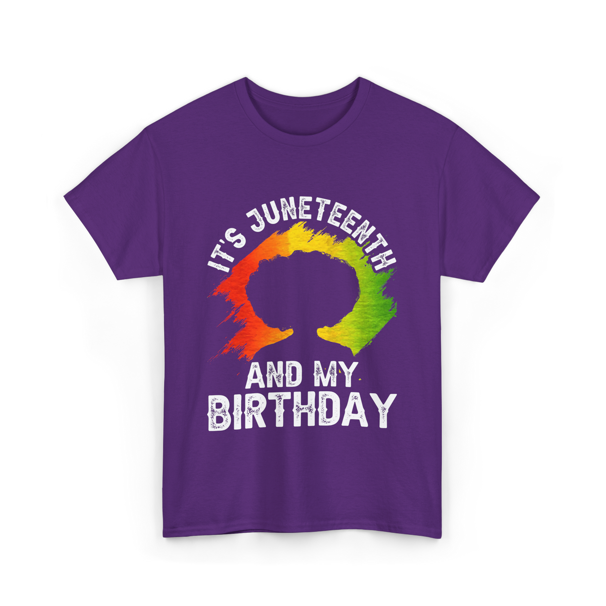 It's Juneteenth And My Birthday Celebration T-Shirt - Purple