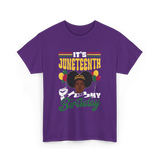 It's Juneteenth My Birthday Juneteenth T-Shirt - Purple