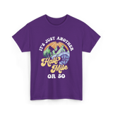 It's Just Another Half Mile Hiking T-Shirt - Purple