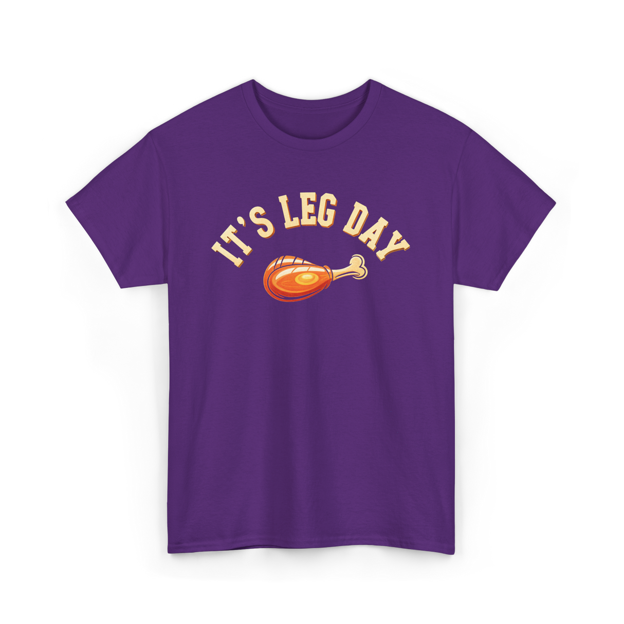 Its Leg Day Turkey T-Shirt - Purple