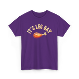 Its Leg Day Turkey T-Shirt - Purple