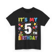 It's My 5th Birthday T-Shirt - Black