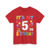 It's My 5th Birthday T-Shirt - Red