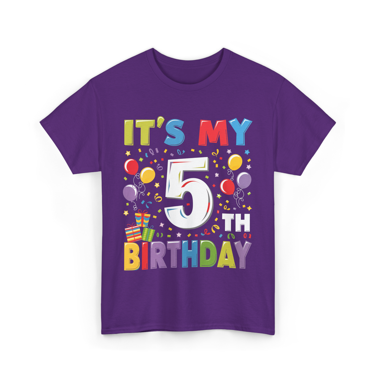 It's My 5th Birthday T-Shirt - Purple