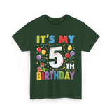 It's My 5th Birthday T-Shirt - Forest Green