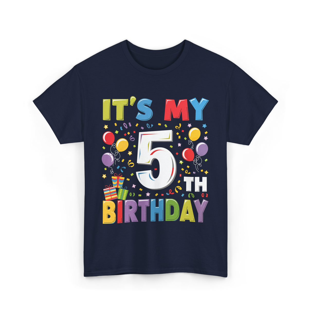 It's My 5th Birthday T-Shirt - Navy