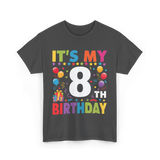 It's My 8th Birthday T-Shirt - Dark Heather