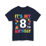 It's My 8th Birthday T-Shirt - Navy