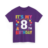 It's My 8th Birthday T-Shirt - Purple