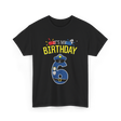 It's My Birthday 6 Police Officer T-Shirt - Black