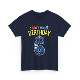 It's My Birthday 6 Police Officer T-Shirt - Navy