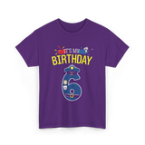 It's My Birthday 6 Police Officer T-Shirt - Purple