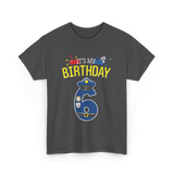 It's My Birthday 6 Police Officer T-Shirt - Dark Heather