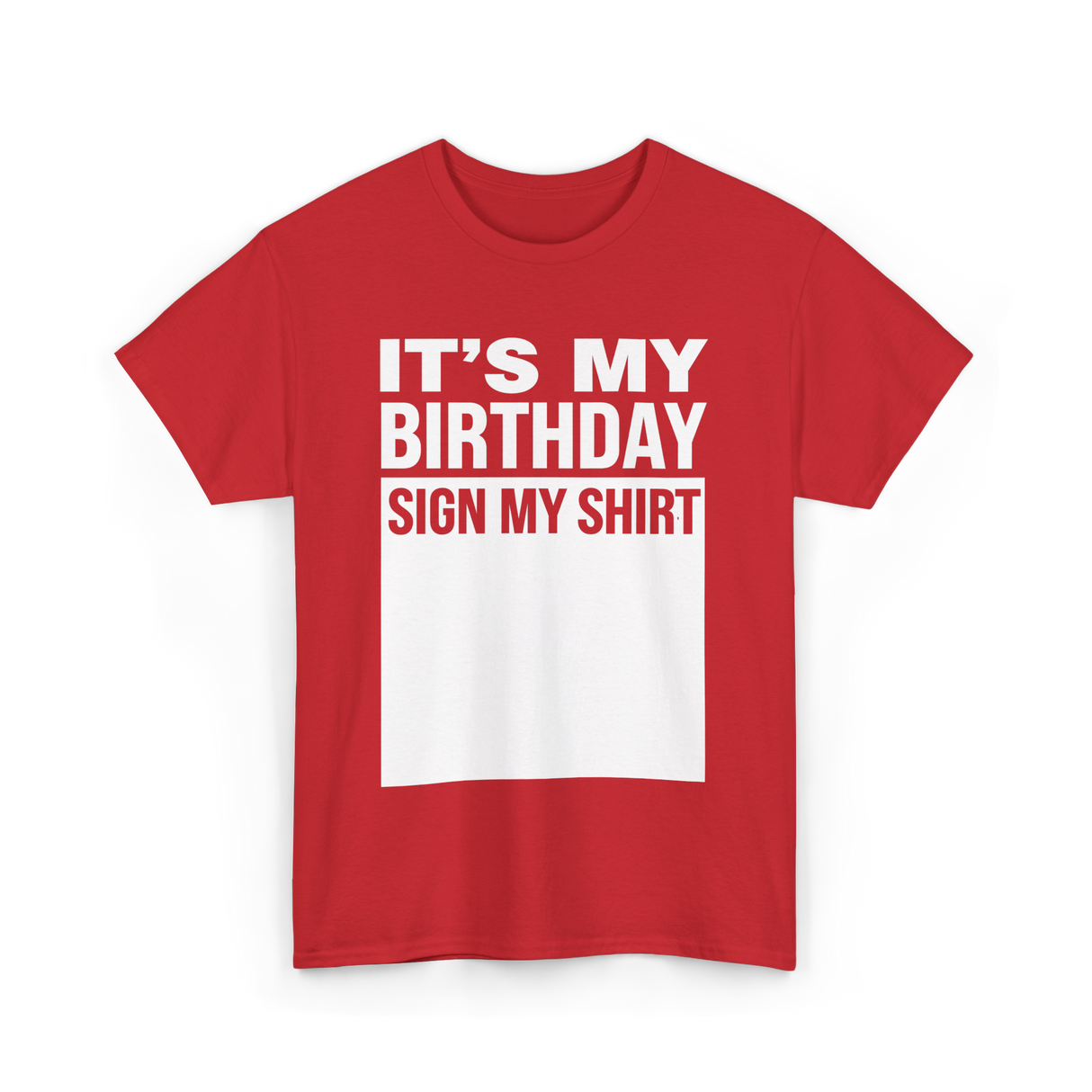 It's My Birthday Birthday Celebration T-Shirt - Red