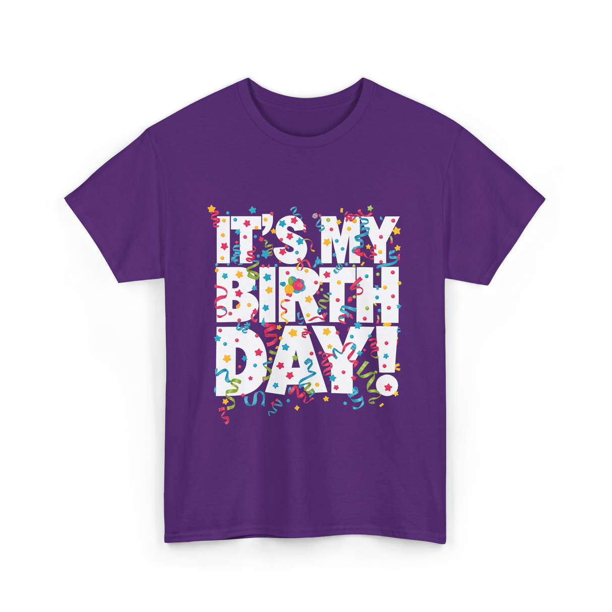 It's My Birthday Celebration T-Shirt - Purple