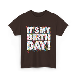 It's My Birthday Celebration T-Shirt - Dark Chocolate