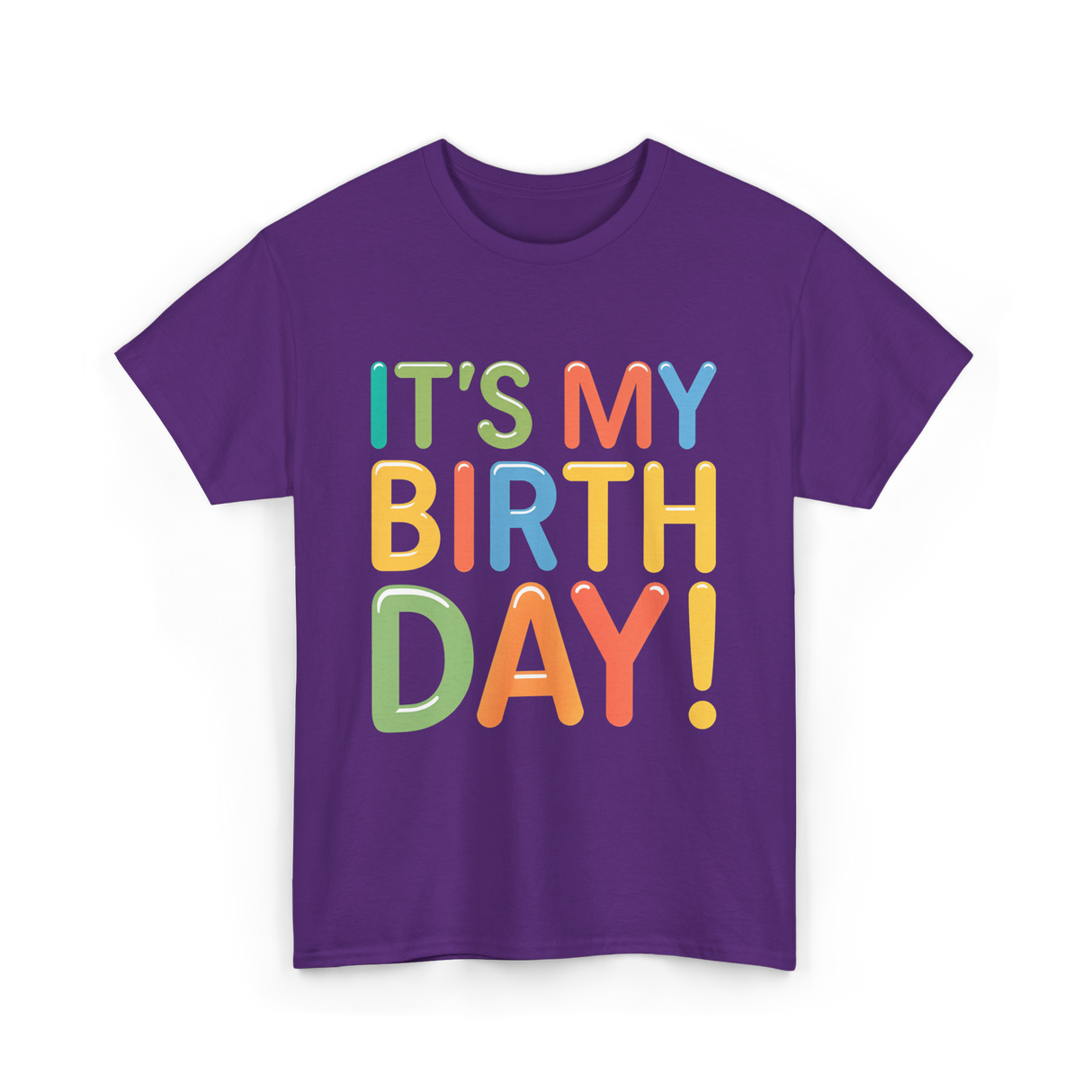 It's My Birthday Celebration T-Shirt - Purple