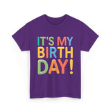 It's My Birthday Celebration T-Shirt - Purple