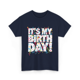 It's My Birthday Celebration T-Shirt - Navy