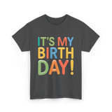 It's My Birthday Celebration T-Shirt - Dark Heather