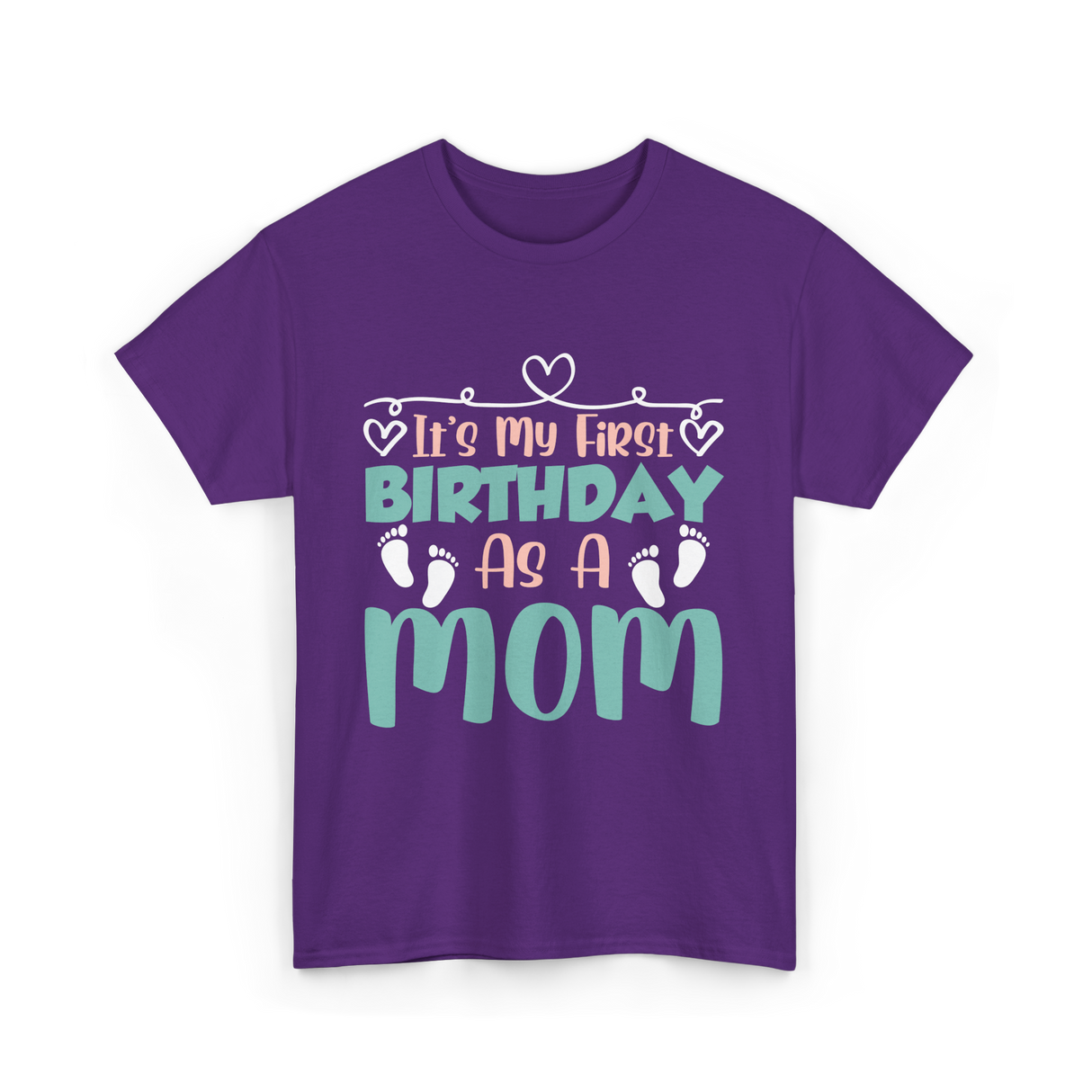 It's My First Birthday Mom T-Shirt - Purple