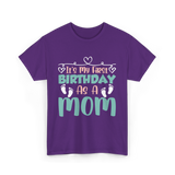 It's My First Birthday Mom T-Shirt - Purple