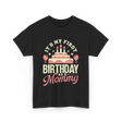 It's My First Birthday Mommy T-Shirt - Black