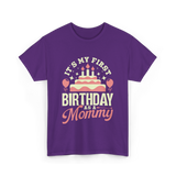 It's My First Birthday Mommy T-Shirt - Purple