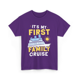 It's My First Family Cruise Travel T-Shirt - Purple