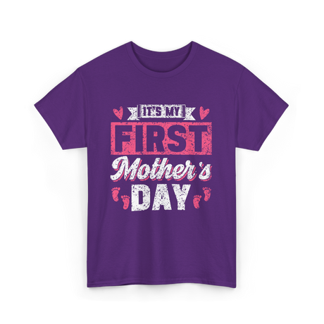 It's My First Mother's Day T-Shirt - Purple